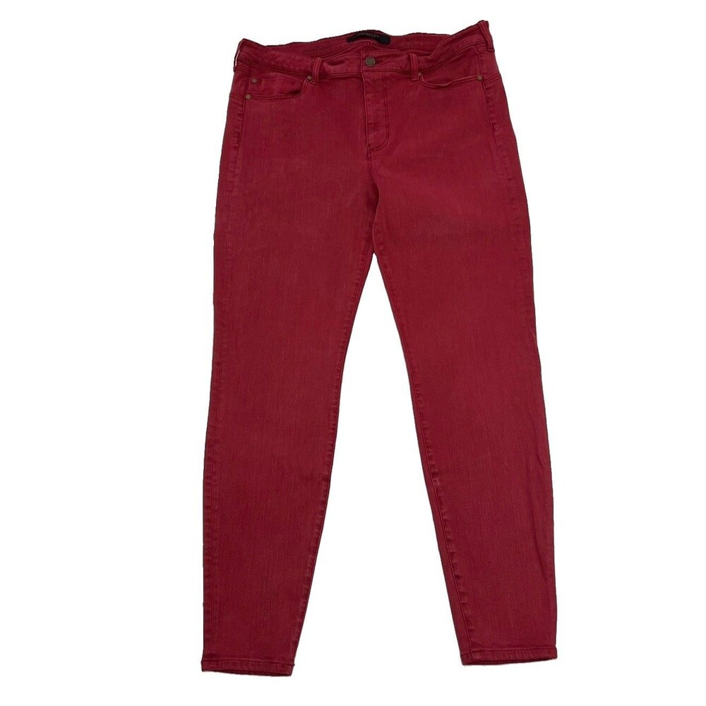 Liverpool Los Angeles The Hugger Skinny Ankle Jeans Biking Red 16